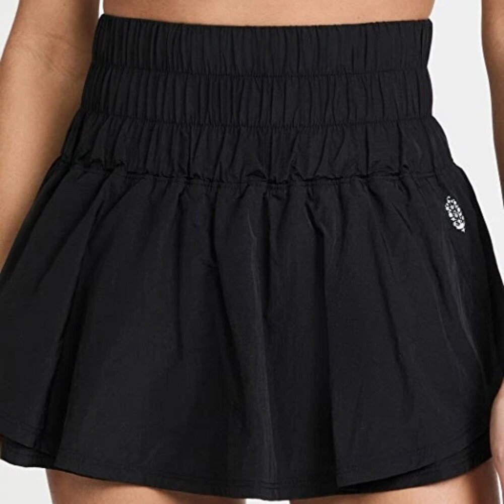 Free People skort active wear flirty in black size medium $50 tag brand new tags - Picture 5 of 6